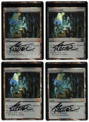 Ancient Tomb Playset (Foil NFC Miscut, Signed by Artist Colin MacNeil)