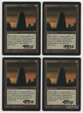 Basalt Monolith Playset (Beta, Signed by Artist Jesper Myrfors)