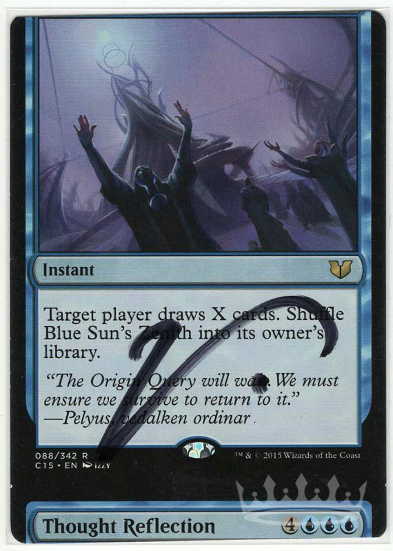 Blue Sun's Zenith / Thought Reflection (Miscut, Signed by Artist Izzy)