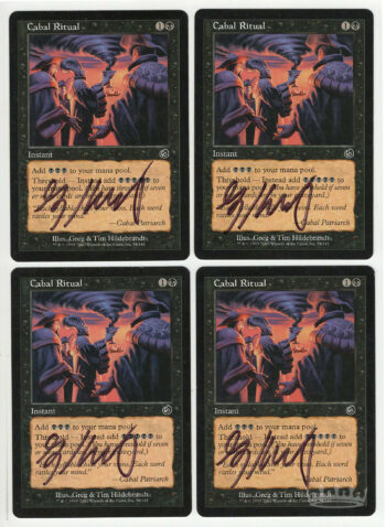 Cabal Ritual Playset (Torment, Signed by Artist Greg Hildebrandt)