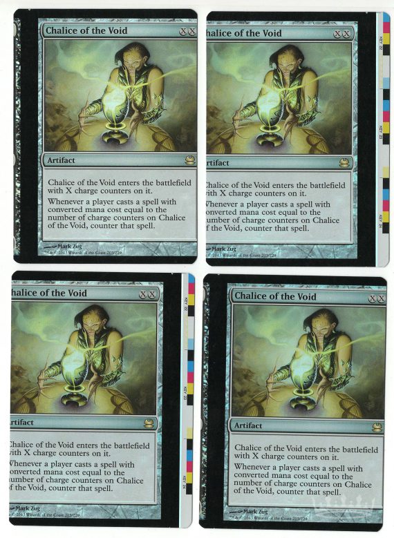 Chalice of the Void Playset (Foil NFC Miscut Sheet Edge)