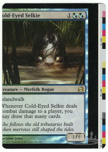 Cold-Eyed Selkie (Foil NFC Miscut Sheet Edge)