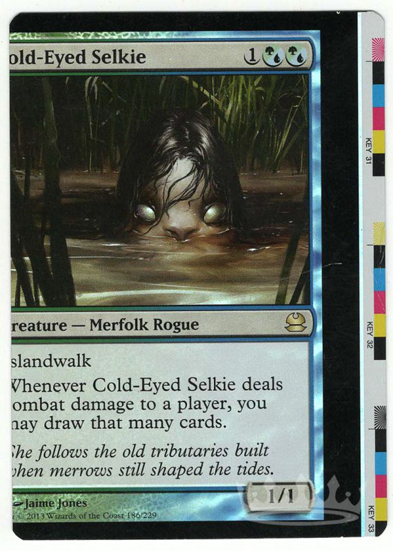 Cold-Eyed Selkie (Foil NFC Miscut Sheet Edge)