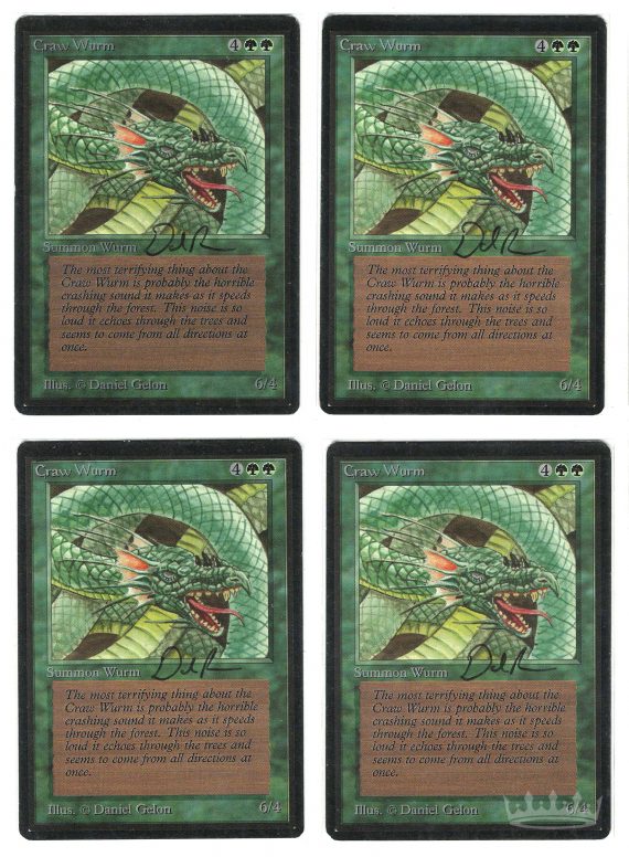 Craw Wurm (Beta, signed playset)
