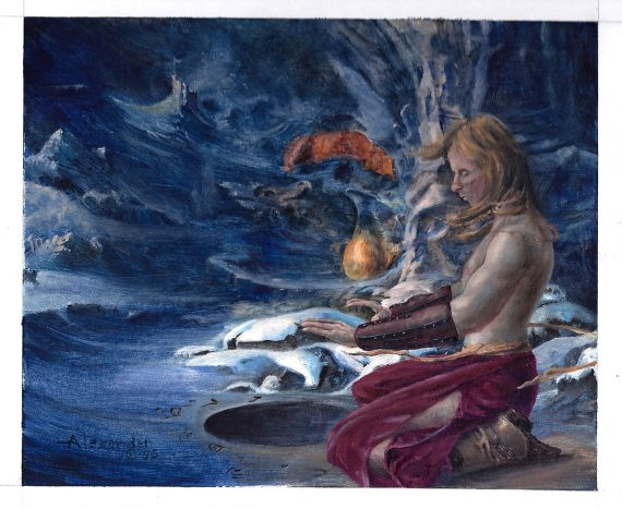 Demonic Consultation Original Magic: The Gathering Art