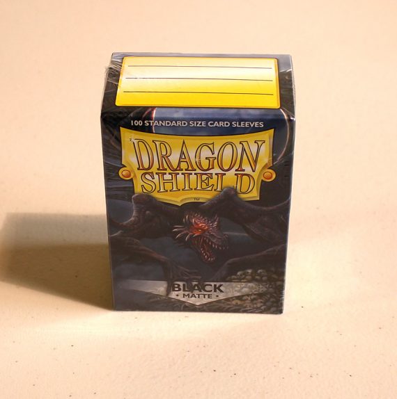 Dragon Shield Standard Size Matte Black Sleeves (100 Pack)