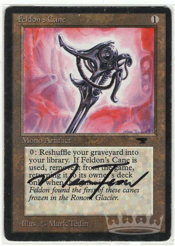 Feldon's Cane (Signed by Artist Mark Tedin)