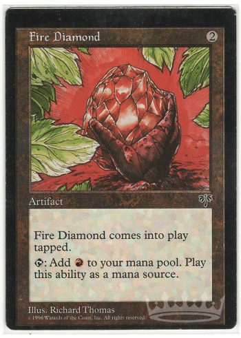 Fire Diamond (Miscut Sheet Edge)