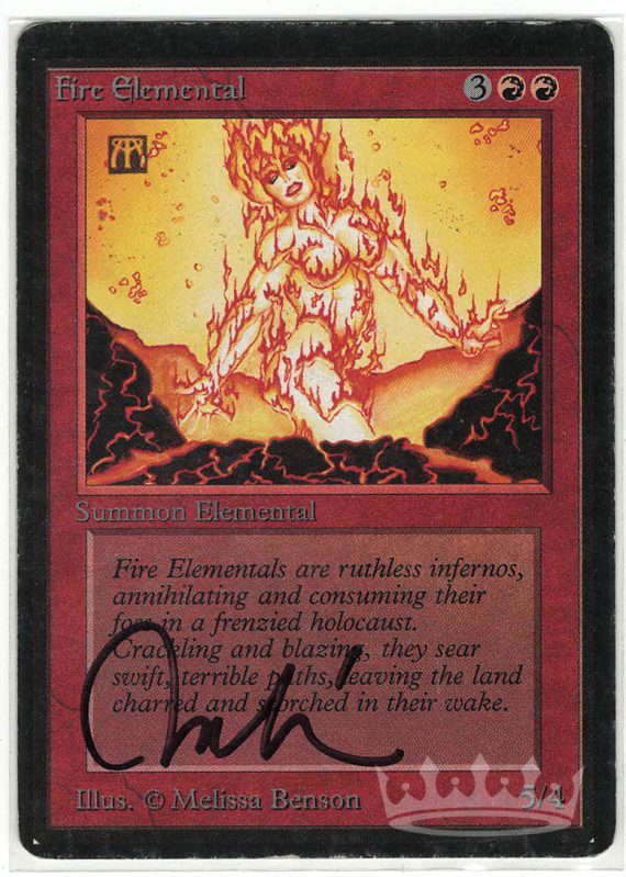 Fire Elemental (Beta, signed by artist Melissa Benson)