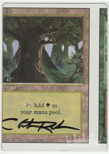 Forest (NFC Miscut, Signed by Artist Christopher Rush)