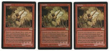 Gamble (3 cards, signed by artist Andrew Goldhawk)