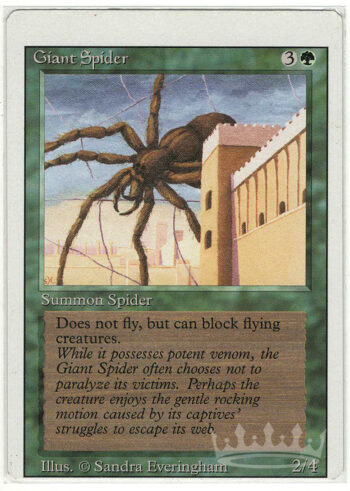 Giant Spider (Miscut Misprint, Sheet Edge)