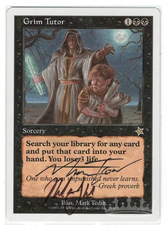 Grim Tutor (Double Signed)
