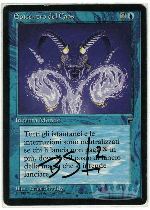 In the Eye of Chaos (Italian Legends, signed by artist Brian Snoddy)