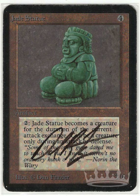 Jade Statue (Alpha, signed by artist Dan Frazier)