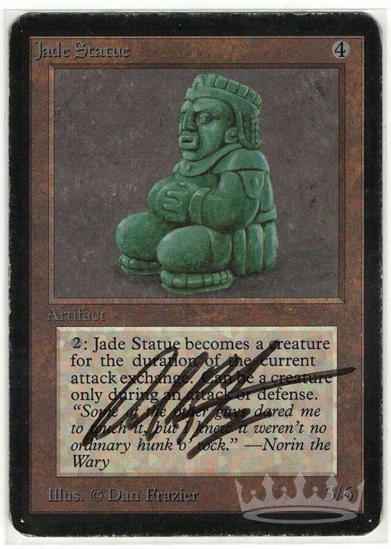Jade Statue (Alpha, signed by artist Dan Frazier)