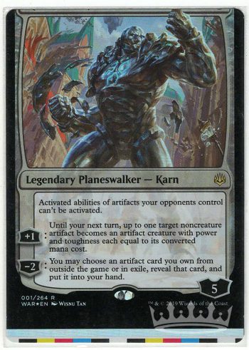 Karn, the Great Creator (Foil NFC Miscut Sheet Edge)