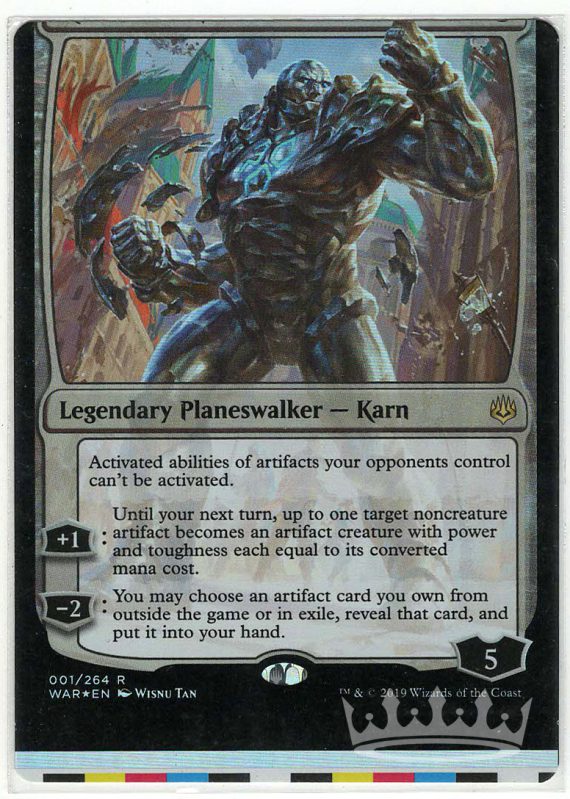 Karn, the Great Creator (Foil NFC Miscut Sheet Edge)