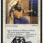 King Suleiman (Arabian Nights Crimped Misprint, Signed by Artist Mark Poole)