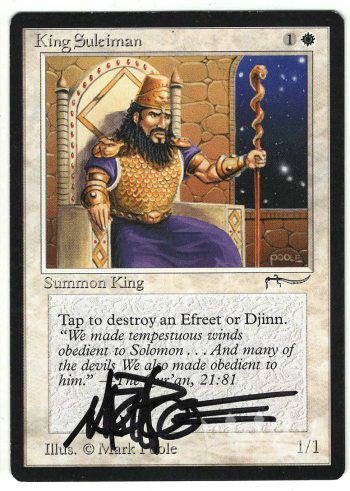 King Suleiman (Signed by Artist Mark Poole)