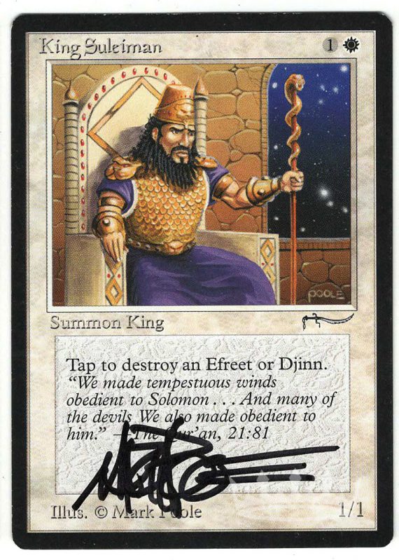 King Suleiman (Signed by Artist Mark Poole)