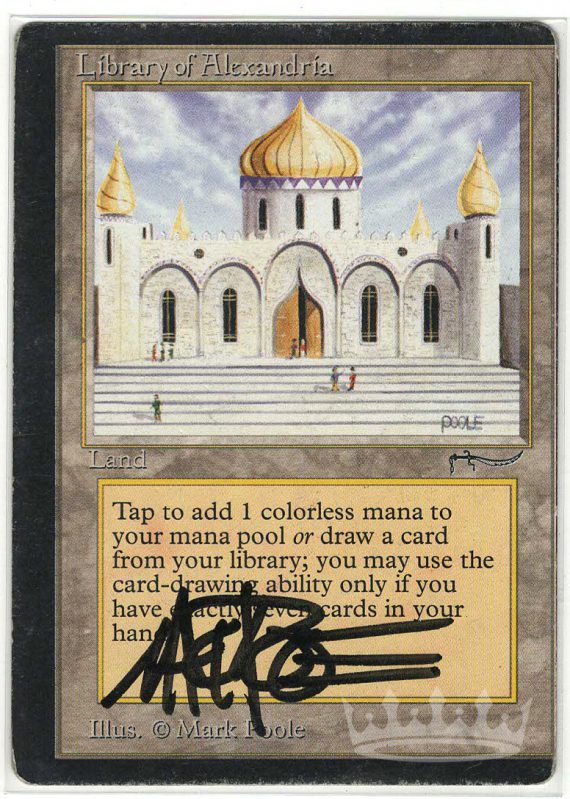 Library of Alexandria (Arabian Nights Miscut, Signed by Artist Mark Poole)