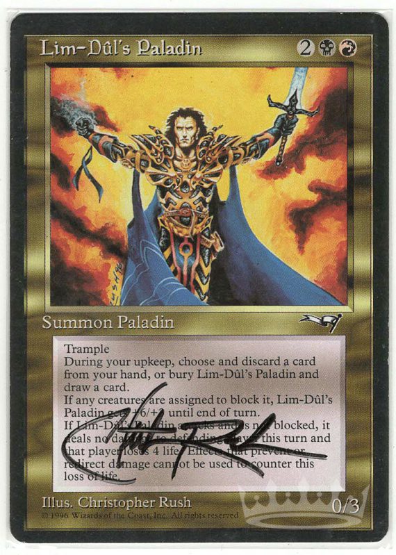 Lim-Dul's Paladin (Signed by Artist Christopher Rush)