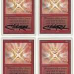 Mana Flare Playset (Unlimited, Signed by Artist Christopher Rush)