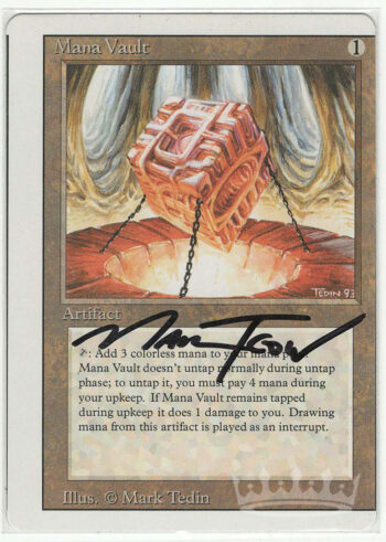 Mana Vault (Miscut, Signed by Artist Mark Tedin)