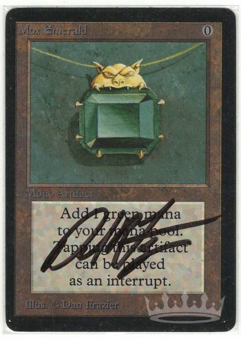 Mox Emerald (Collector's Edition Beta Cut, Signed by Artist Dan Frazier)