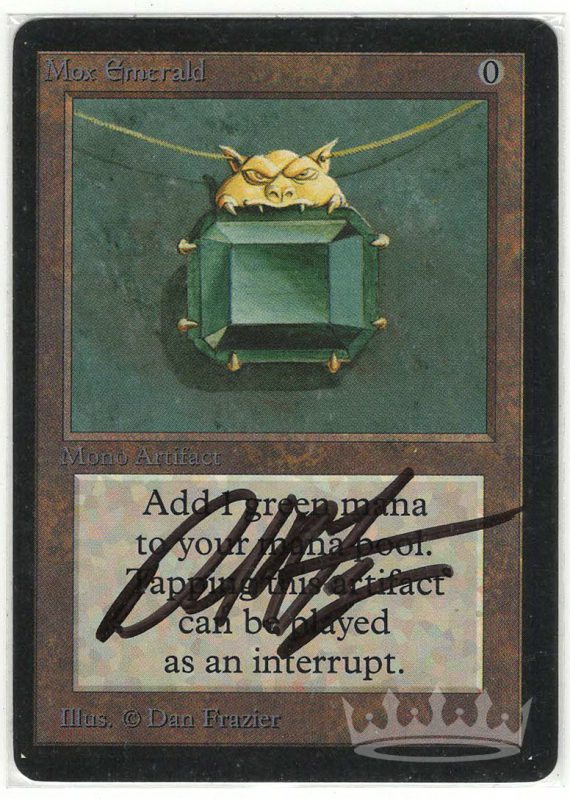 Mox Emerald (Collector's Edition Beta Cut, Signed by Artist Dan Frazier)