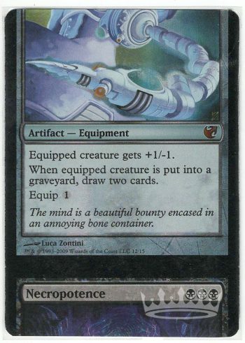 Necropotence & Skullclamp (Foil NFC Miscut)