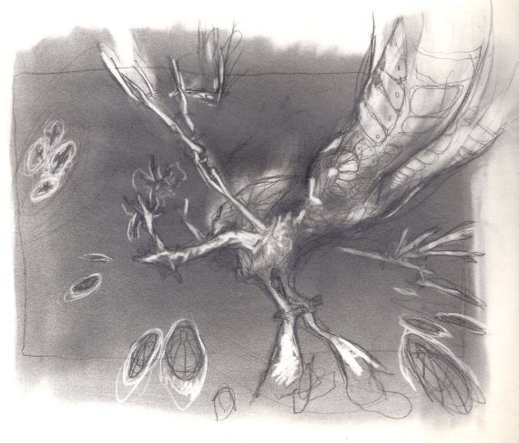 Peer Through Depths Original Magic: The Gathering Art (Prelim Sketch)