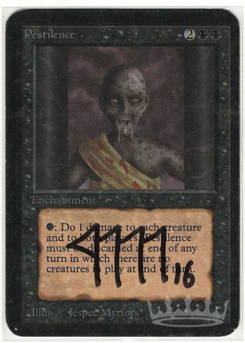 Pestilence (Alpha, signed by Artist Jesper Myrfors)