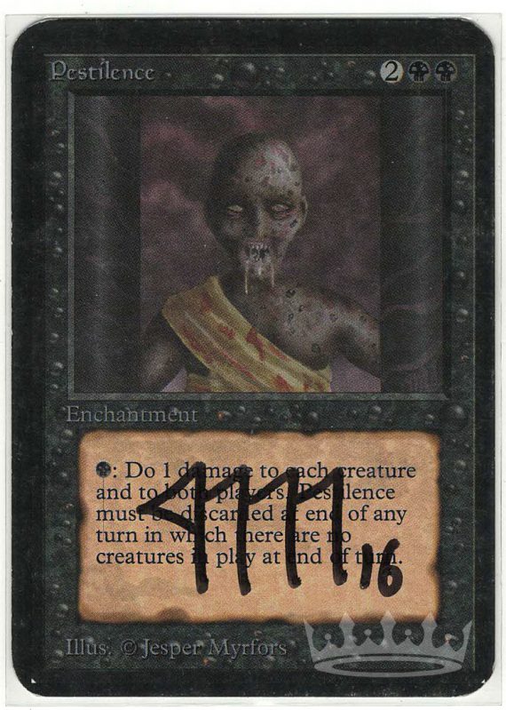 Pestilence (Alpha, signed by Artist Jesper Myrfors)