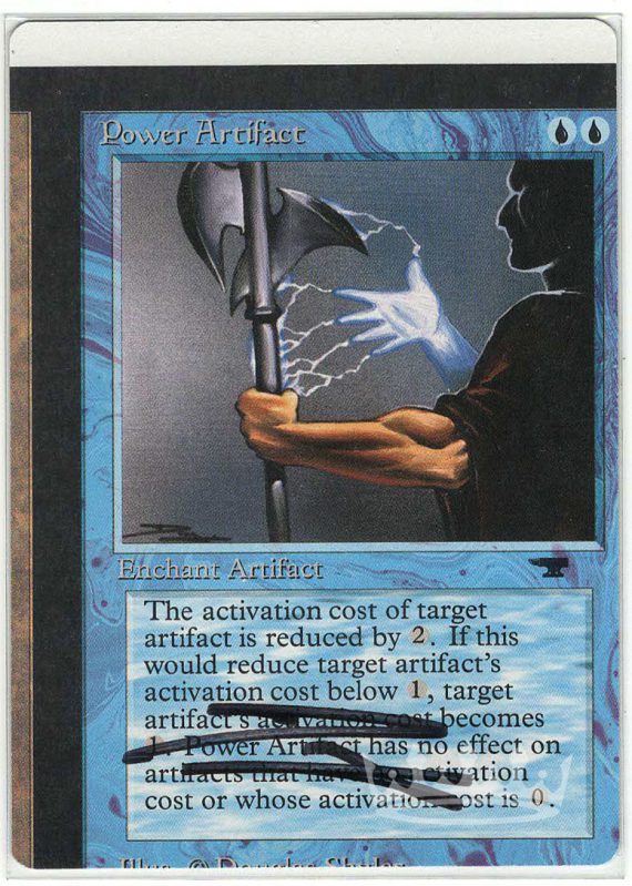 Power Artifact (Antiquities NFC Edge of Sheet Miscut, signed by artist Douglas Schuler)