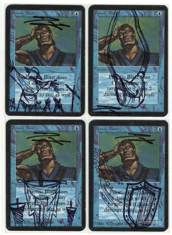 Psionic Blast Alpha Playset (Signed and Altered by Artist Douglas Schuler)