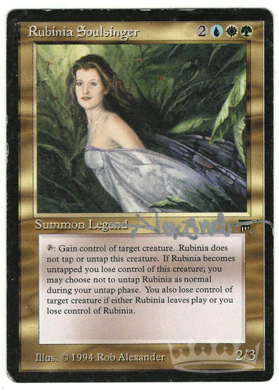 Rubinia Soulsinger (Legends, Signed by Artist Rob Alexander)