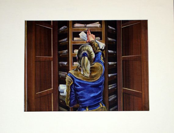 Scroll Rack Original Magic: The Gathering Art