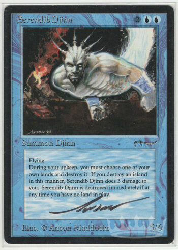 Serendib Djinn (Arabian Nights, Signed by Artist Anson Maddocks)