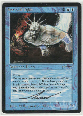 Serendib Djinn (Arabian Nights, Signed by Artist Anson Maddocks)