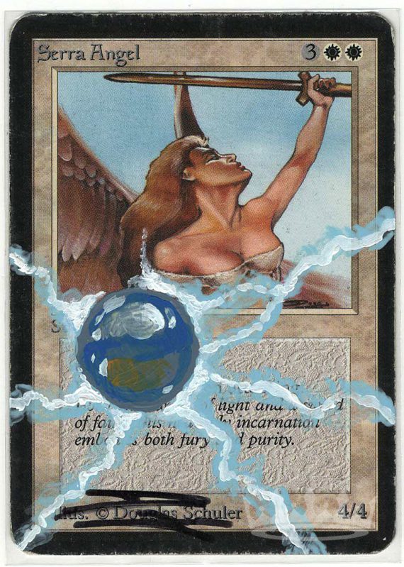 Serra Angel (Alpha, Signed and Altered by Artist Douglas Schuler)