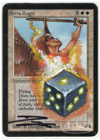 Serra Angel (Alpha, Signed and Altered by Artist Douglas Schuler)
