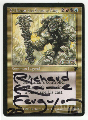 Sol'kanar the Swamp King (Legends, Signed by Artist Richard Kane-Ferguson)
