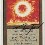 Sol Ring (Unlimited, Signed by Artist Mark Tedin) – MTGKingpin