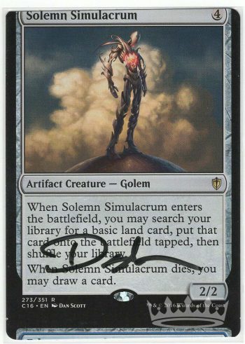 Solemn Simulacrum (Miscut, Signed by Artist Dan Scott)