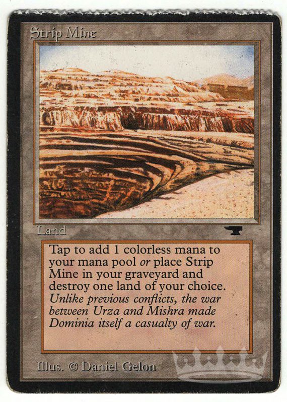 Strip Mine (Antiquities Crimped Misprint)