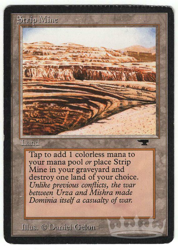 Strip Mine (Antiquities Crimped Misprint)