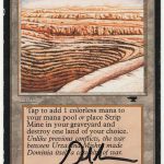 Strip Mine (Antiquities Crimped Misprint Signed by Artist)