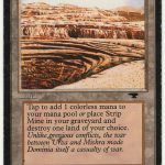 Strip Mine (Antiquities Miscut Front, Centered Back)
